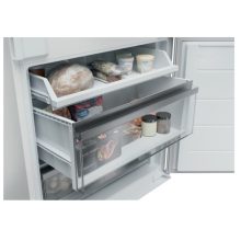 Kluge beépíthető kombi hűtőszekrény alul fagyasztóval, NoFrost, 281L/101L