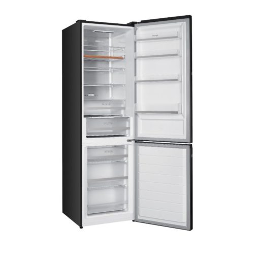 Kluge szabadonálló DarkInox kétajtós kombi hűtőszekrény, NoFrost, 264L/113L