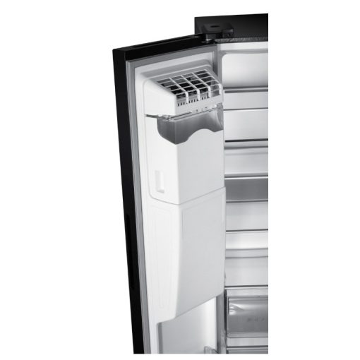 Kluge szabadonálló fekete üveg kétajtós hűtőszekrény, NoFrost, 429L/171L