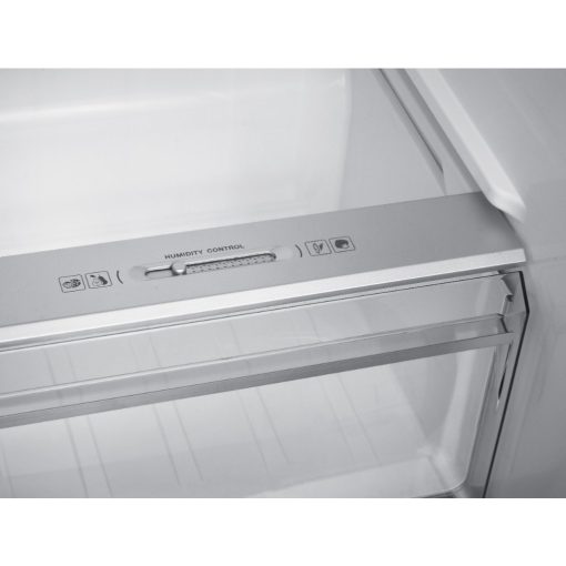 Kluge szabadonálló fekete üveg kétajtós hűtőszekrény, NoFrost, 429L/171L