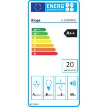 Kluge pultból kiemelkedő fekete páraelszívó, 60cm