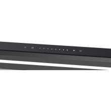 Kluge pultból kiemelkedő fekete páraelszívó, 90cm