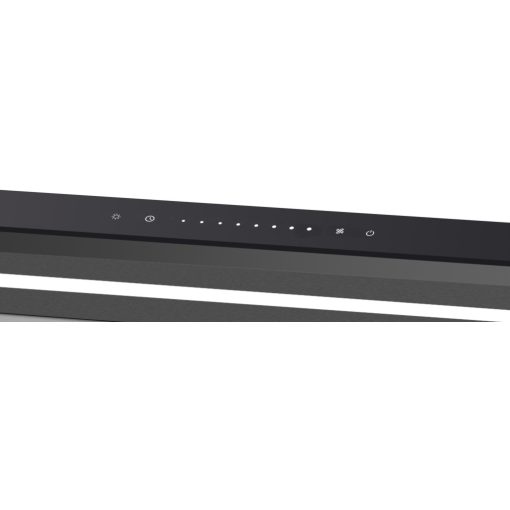 Kluge pultból kiemelkedő fekete páraelszívó, 90cm