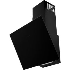 Kluge fali döntött üveg fekete páraelszívó, 60cm