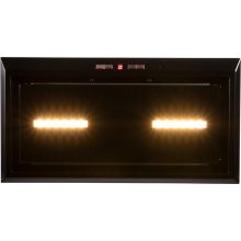 Kluge beépíthető matt fekete páraelszívó, 60cm