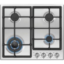 Kluge beépíthető gáz főzőlap, 60 cm, inox, WOK égő