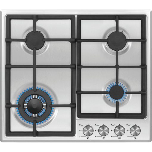 Kluge beépíthető gáz főzőlap, 60 cm, inox, WOK égő