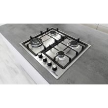 Kluge beépíthető gáz főzőlap, 60 cm, inox, WOK égő