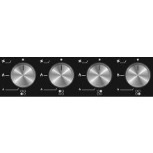 Kluge beépíthető gáz főzőlap, 60 cm, fekete üveg, WOK égő