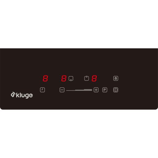 Kluge beépíthető indukciós domino főzőlap, 30cm, fekete ü.