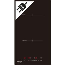 Kluge beépíthető indukciós domino főzőlap, 30cm, fekete ü.