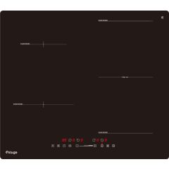   Kluge beépíthető indukciós főzőlap, 60cm, fekete ü., Bridge zóna