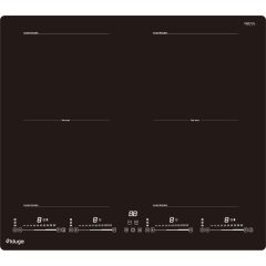   Kluge beépíthető indukciós főzőlap, 60cm, fekete ü., 2 Flexi zóna