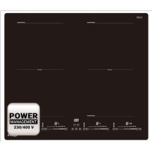 Kluge beépíthető indukciós főzőlap, 60cm, fekete ü., 2 Flexi zóna