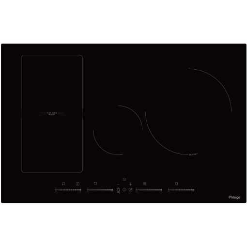 Kluge beépíthető indukciós főzőlap, 80cm, fekete ü.