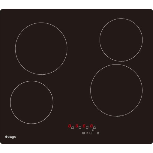 Kluge beépíthető kerámia főzőlap, 60cm, fekete üveg