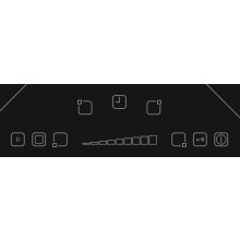 Kluge beépíthető kerámia főzőlap, 60cm, fekete ü., bővíthető zónák