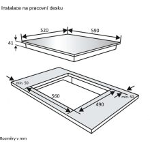 Kluge beépíthető kerámia főzőlap, 60cm, fekete ü., bővíthető zónák