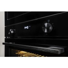 Kluge beépíthető multifonkciós fekete sütő, AIRFRY