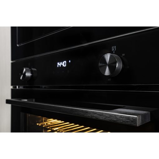 Kluge beépíthető multifonkciós fekete sütő, AIRFRY