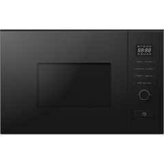   Kluge beépíthető mikrohullámú sütő grillel, 20L, fekete üveg