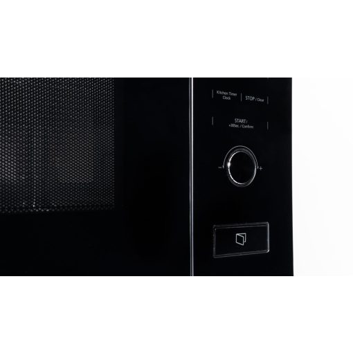 Kluge beépíthető mikrohullámú sütő grillel, 20L, fekete üveg
