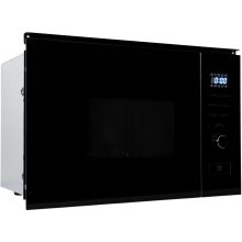 Kluge beépíthető mikrohullámú sütő grillel, 20L, fekete üveg