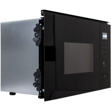 Kluge beépíthető mikrohullámú sütő grillel, 20L, fekete üveg