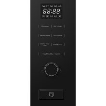 Kluge beépíthető mikrohullámú sütő grillel, 20L, fekete üveg