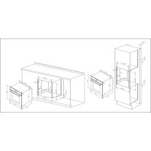 Kluge beépíthető pirolitikus fekete sütő