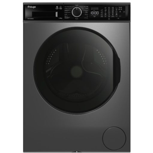 Kluge előltöltős mosógép, 60cm, SteamAssist 9Kg, fekete