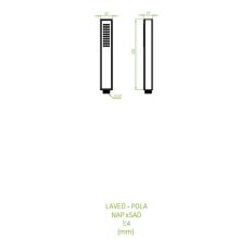 LAVEO POLA egyfunkciós kézi zuhany, rose gold