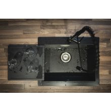 Laveo HALVO univerzális csepptálca, szemcsés fekete