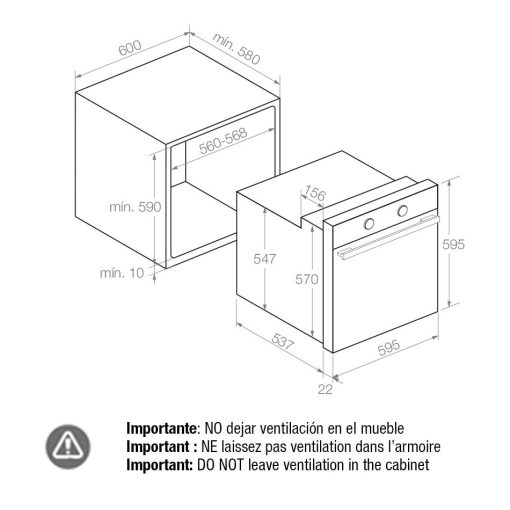Pando PHP-962 Multifunkciós pirolitikus sütő