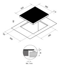 Pando PITEP TEPPANYAKI grill, domino főzőlap