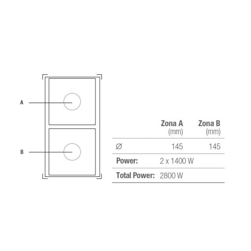 Pando PITEP TEPPANYAKI grill, domino főzőlap