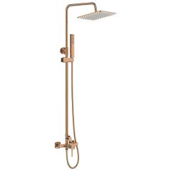 LAVEO POLA fali zuhanyszett csappal, rose gold