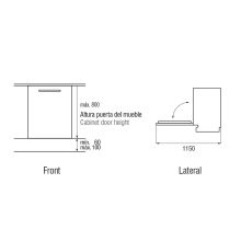 Pando PLT-7460 Teljesen integrált mosogatógép