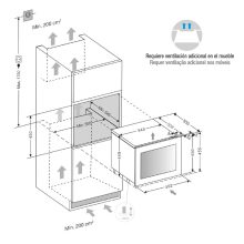 Pando PVMA 45-18 PAR Borhűtő - beépíthető, jobbos