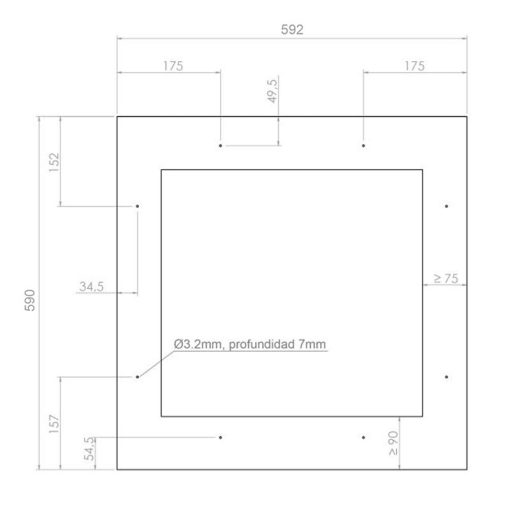 Pando PVMAP 60-25 PAR Borhűtő - beépíthető, jobbos