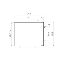 Pando PVMAV 45-18CRR borhűtő - beépíthető, jobbos