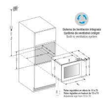 Pando PVMAV 45-18CRR borhűtő - beépíthető, jobbos