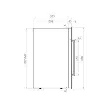 Pando PVMAVP 88-49XR borhűtő - beépíthető, jobbos