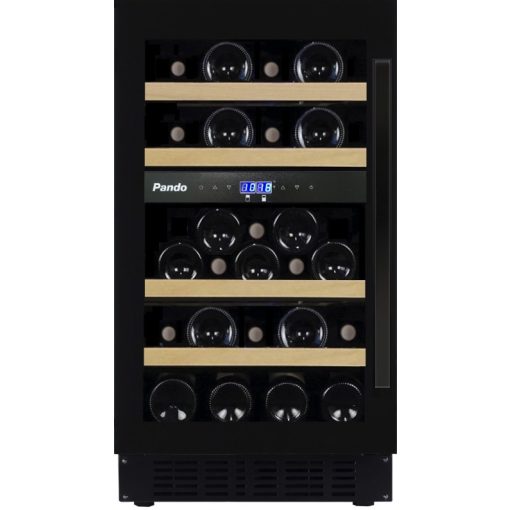 Pando PVMB-40-28CRL Borhűtő - pult alá építhető, fekete, balos