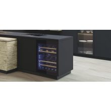 Pando PVMB 60-53CRL borhűtő - pult alá építhető, fekete, balos