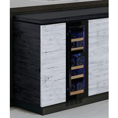   Pando PVZB 30-16CRL borhűtő - pult alá építhető, fekete, balos