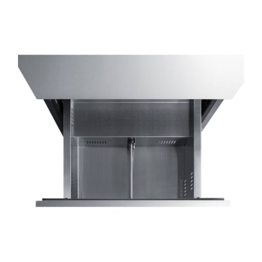 FrigeluX Kültéri inox hűtő RE2T136A pult alá építhető és szabadonálló, 77 L