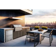 FrigeluX Kültéri inox hűtő RE2T136A pult alá építhető és szabadonálló, 77 L