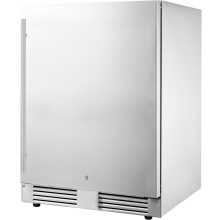 FrigeluX Kültéri inox hűtő RETT136A pult alá építhető és szabadonálló, 102 L