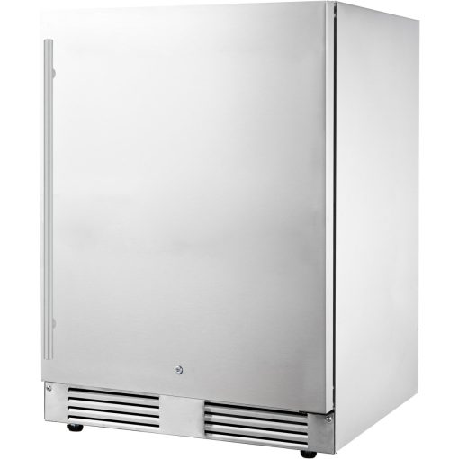 FrigeluX Kültéri inox hűtő RETT136A pult alá építhető és szabadonálló, 102 L